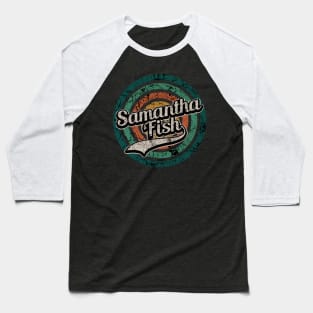 Samantha Fish // Retro Circle Crack Vintage Baseball T-Shirt